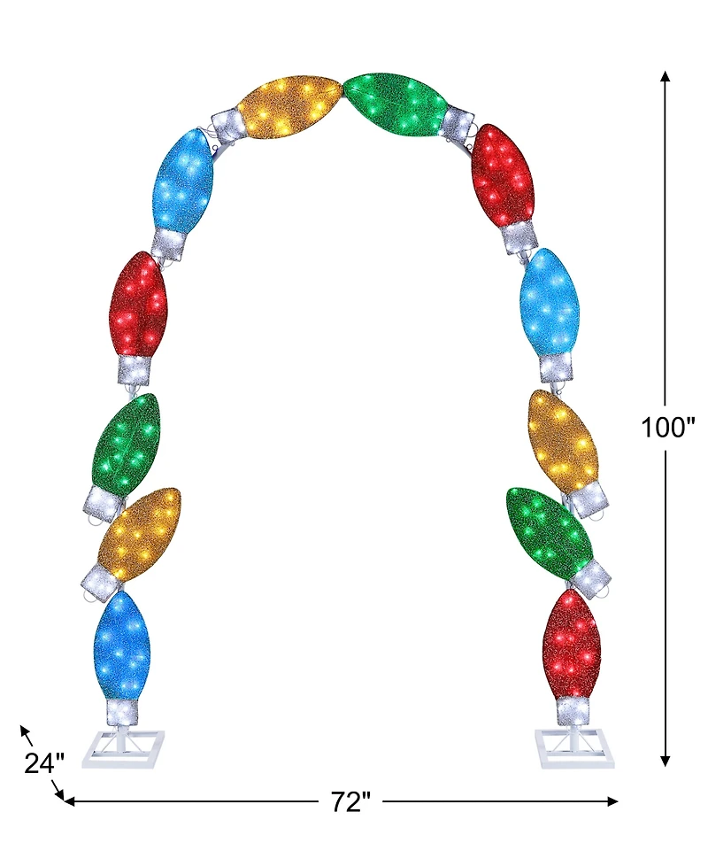 Mr. Christmas C9 Bulb Illuminated Tinsel Arch