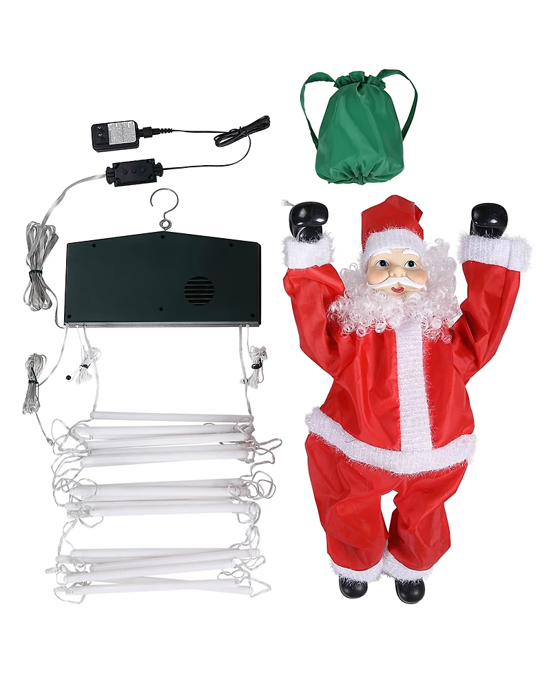 Mr. Christmas Super Climbing Outdoor Rope Ladder Climbing Santa