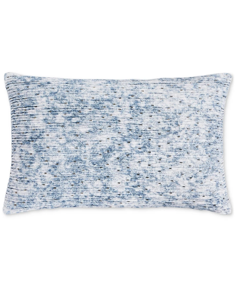 Hotel Collection Crystalline Micropleated Decorative Pillow, 14" x 22", Macy's Exclusive