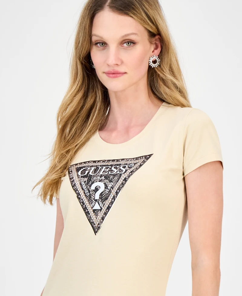 Guess Women's Python Triangle T-Shirt