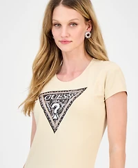 Guess Women's Python Triangle T-Shirt