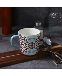 Lorren Home Trends Geo Floral Mugs