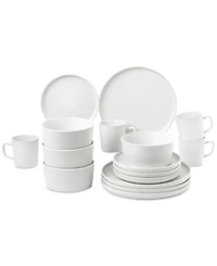Lorren Home Trends White 16-Pc. Dinnerware Set, Service for 4