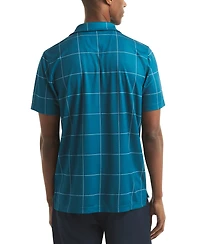 Nautica Men's Short Sleeve Windowpane Golf Polo Shirt