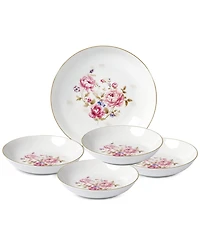 Lorren Home Trends Floral Bouquet 5-Pc. Pasta/All-Purpose Bowl Set