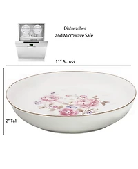 Lorren Home Trends Floral Bouquet 5-Pc. Pasta/All-Purpose Bowl Set