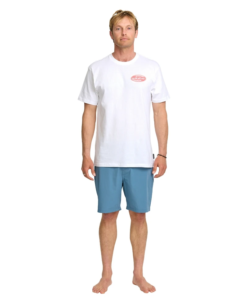 Quiksilver Men's 2000s Boarding Short Sleeve T-shirt