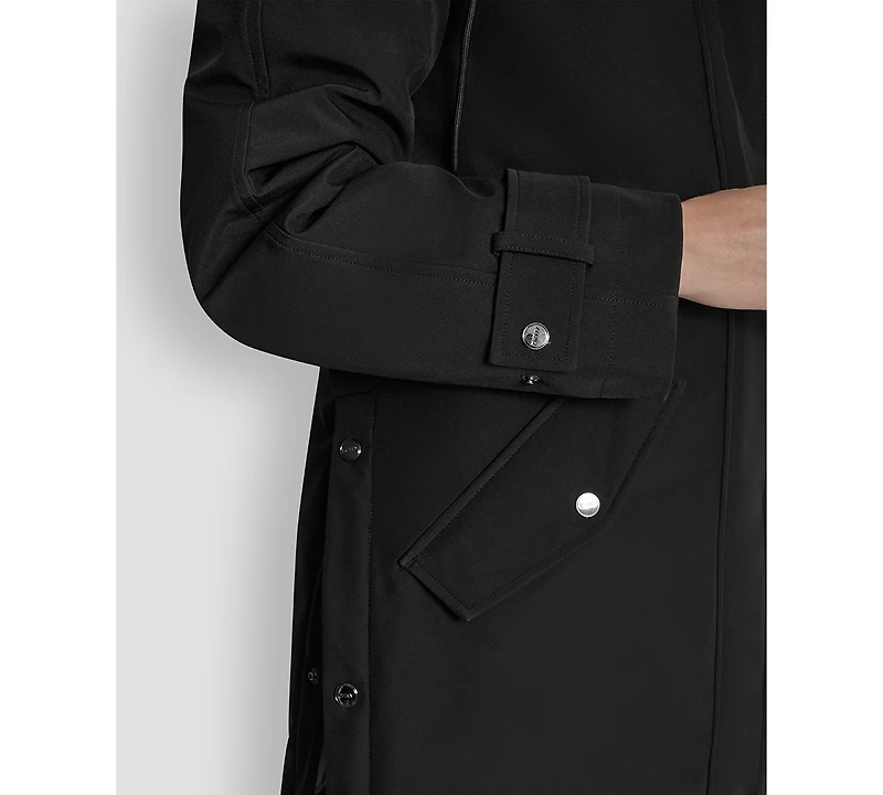 Dkny Women's Faux-Fur-Lined Hooded Softshell Coat