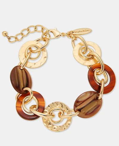 Style & Co Beaded Link Bracelet, Macy's Exclusive