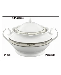 Lorren Home Trends Victoria Porcelain Tureen with Lid