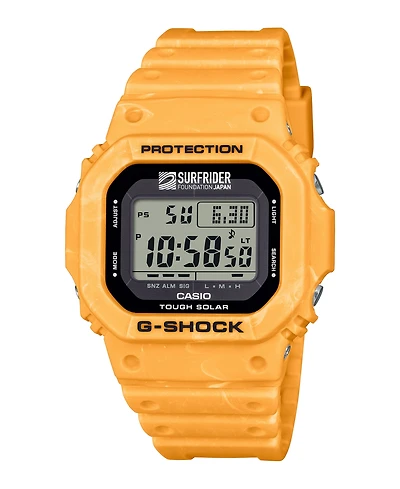 G-Shock Men's Yellow Resin Surfrider Foundation Collaboration Watch, 43.2mm