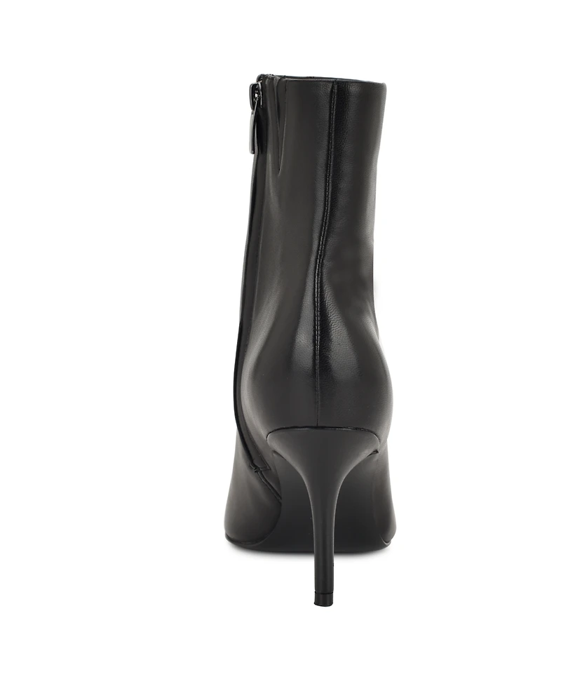 Nine West Women's Ohmy Pointy Snip Toe Stiletto Booties