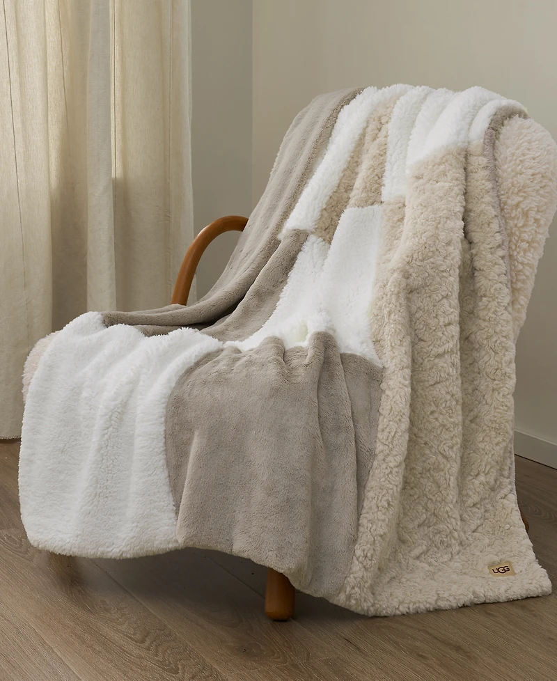 Ugg Orly Mixed Faux-Fur Throw, 50" x 70"