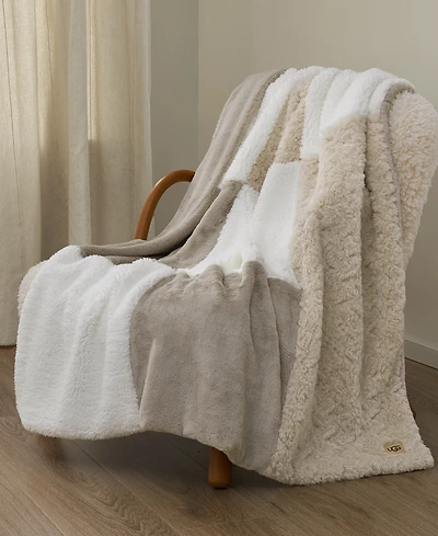 Ugg Orly Mixed Faux-Fur Throw, 50" x 70"