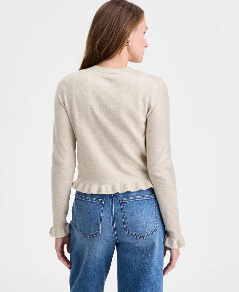 On 34th Women's Ruffle-Hem Cardigan, Macy's Exclusive