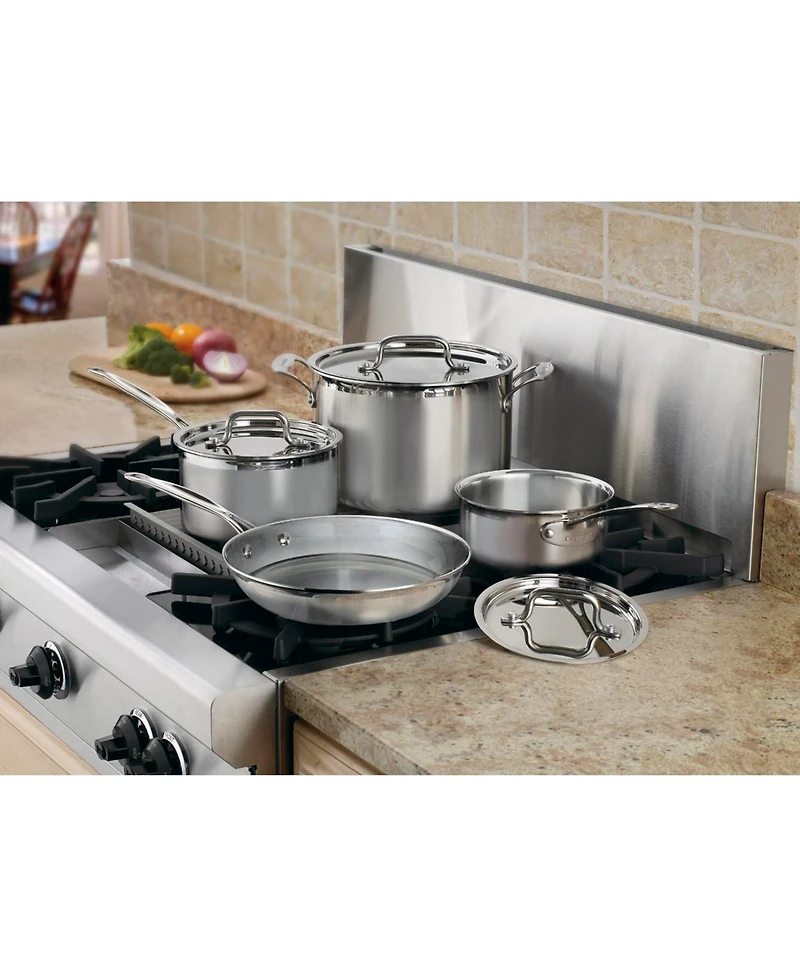 Cuisinart MultiClad Pro 7-Pc. Stainless Steel Cookware Set