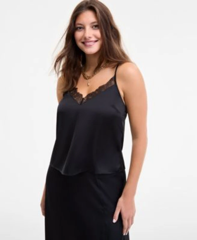 On 34th Womens Lace Trim Tank Lace Trim Slip Skirt Macys Exclusive