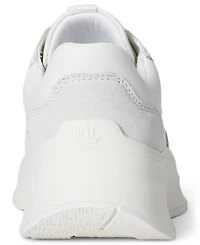 Lauren Ralph Women's Franky Tumbled Leather Sneaker