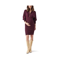 Ripe Maternity Maternity Ripe Zip Knit Nursing Dress