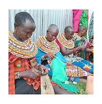 Conservation Pride & Purpose Hand Beaded Bracelet, Rainbow of Maasai Glass Beads