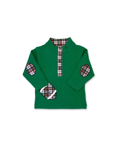 Florence Eiseman Toddler Boys Green Jacquard Knit Pullover With Football