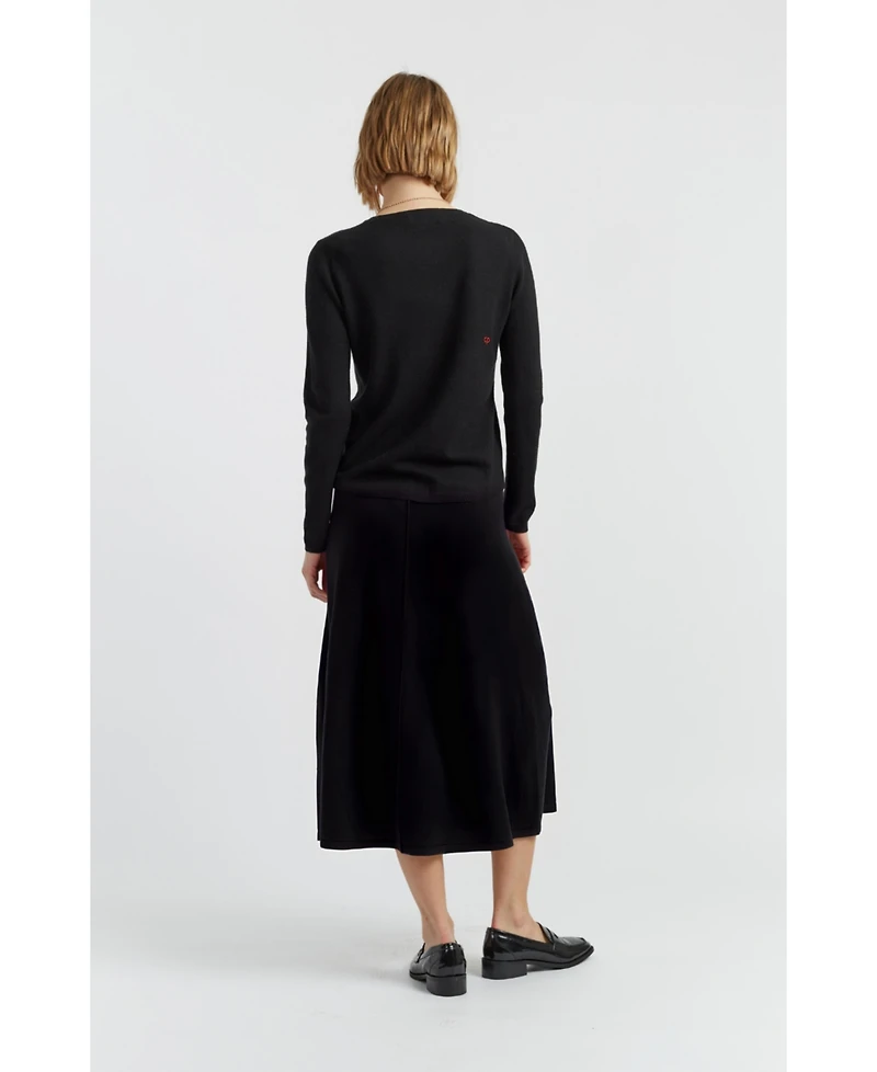 Chinti & Parker Women's Breton Heart Wool Cashmere Sweater