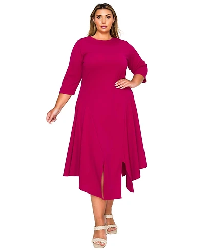 L I V D Plus Vida Split Hem Dress