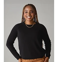 LuxLined Women's Itch-Free Merino Wool Crewneck Sweater with Soft Inner Lining