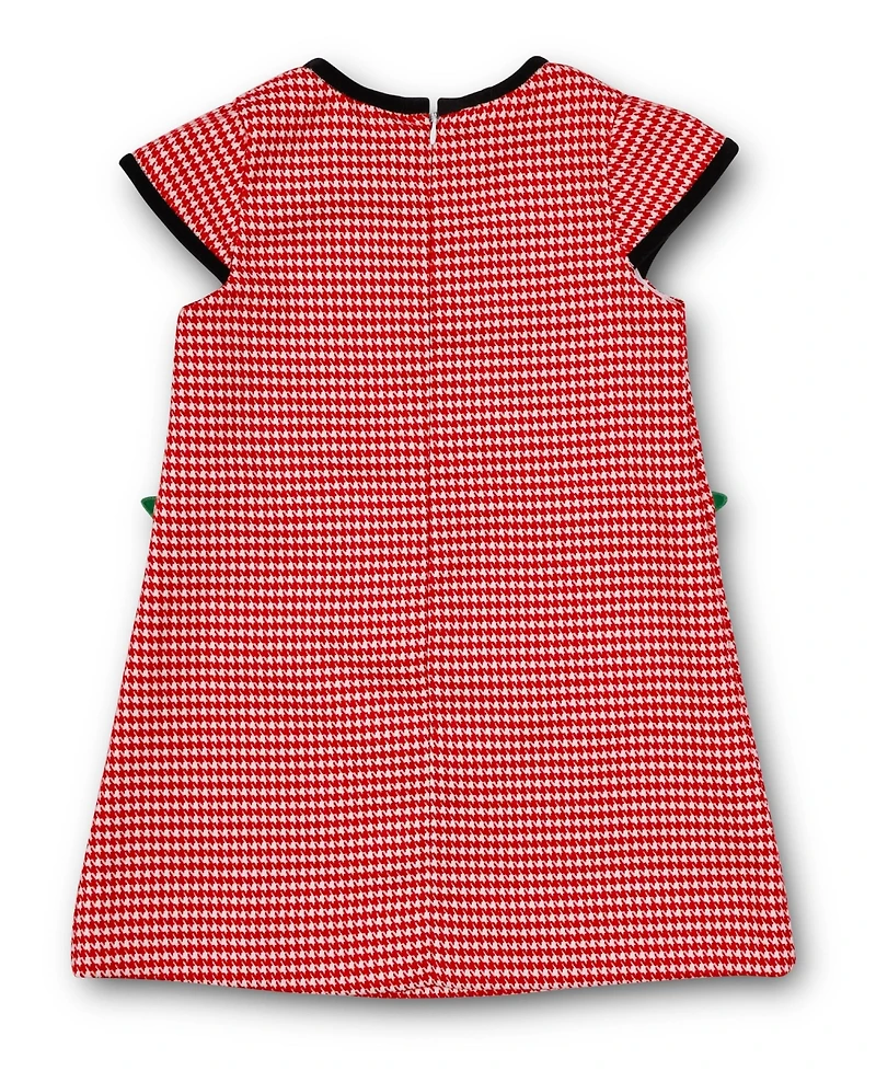 Florence Eiseman Houndstooth Dress With Flowers