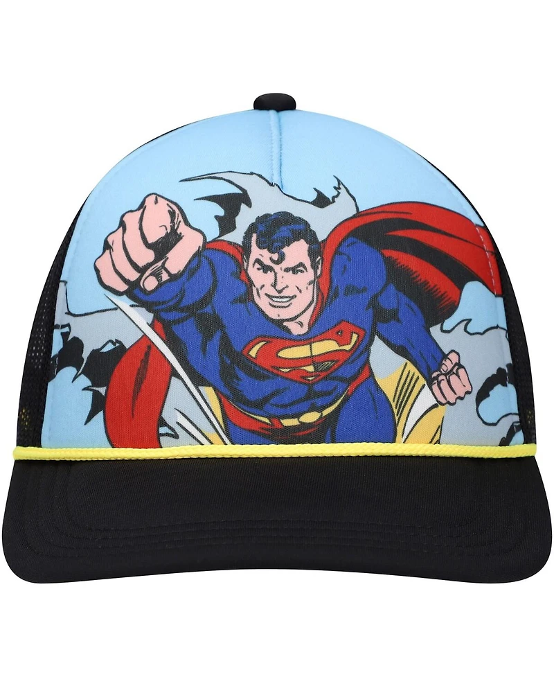 Lids Big Boys and Girls Blue Superman Foam Trucker Adjustable Hat
