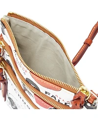 Dooney & Bourke Women's Atlanta Falcons Triple-Zip Crossbody Bag