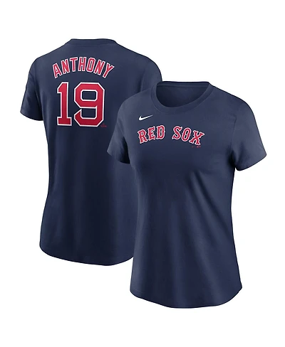 Nike Women's Roman Anthony Navy Boston Red Sox Fuse Name Number T-Shirt
