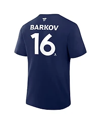 Fanatics Men's Aleksander Barkov Navy Florida Panthers 2025 Stanley Cup Champions Authentic Pro Name Number T-Shirt