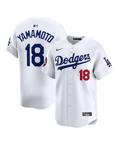 Nike Men's Yoshinobu Yamamoto White Los Angeles Dodgers 2025 Mlb World Tour: Tokyo Series Home Limited Player Jersey
