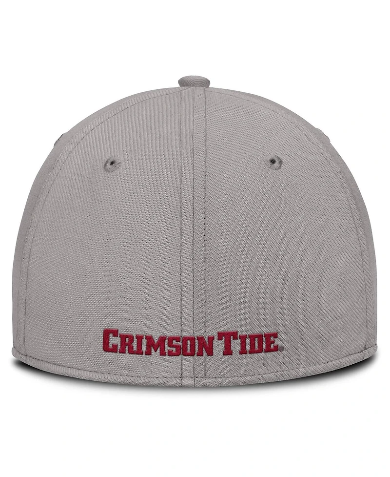 Nike Men's Gray Alabama Crimson Tide 2025 On-Field Rise Performance Flex Hat