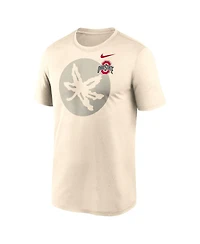 Nike Men's Natural Ohio State Buckeyes Campus Shadow Legend Performance T-Shirt