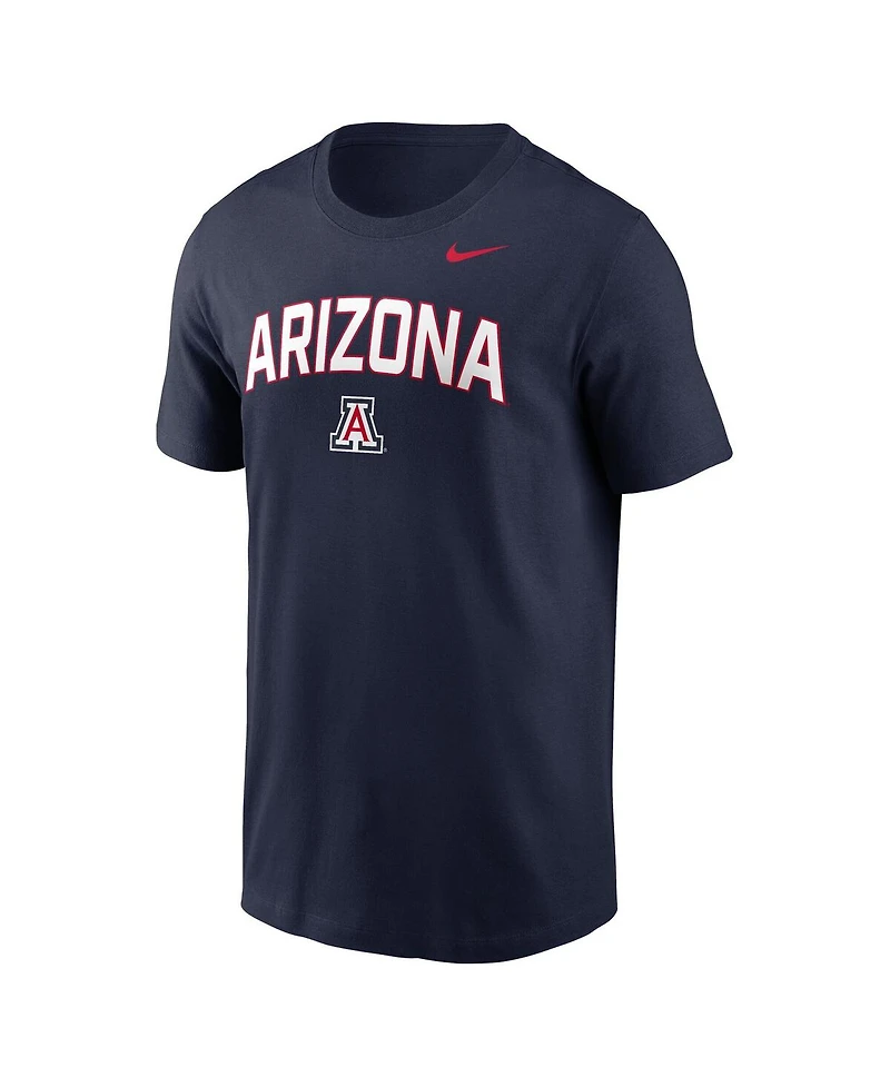 Nike Men's Navy Arizona Wildcats Primetime Arch Stack T-Shirt