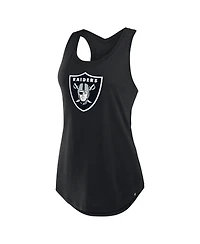 Fanatics Women's Black Las Vegas Raiders Iron Fan Tank Top