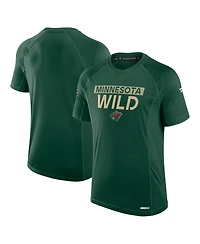 Fanatics Men's Green Minnesota Wild Authentic Pro Rink Tech T-Shirt