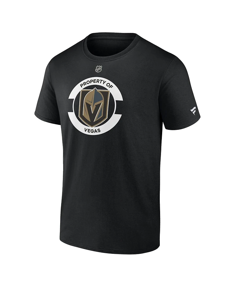 Fanatics Men's Black Vegas Golden Knights Authentic Pro Core Secondary T-Shirt