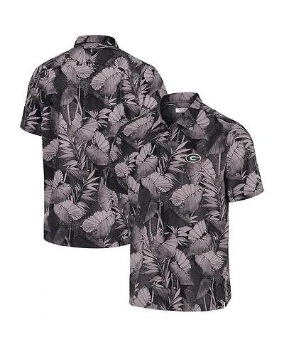 Tommy Bahama Men's Black Georgia Bulldogs Big Tall Coast Nuevo Fronds IslandZone Button-Up Shirt