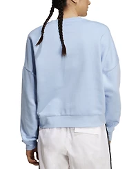 adidas Women's Fleece Drop-Shoulder Sweatshirt
