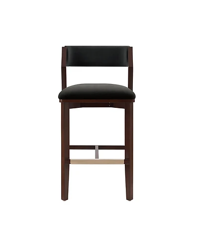 Manhattan Comfort Patricia 39.2" Velvet Upholstered Barstool