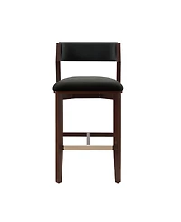 Manhattan Comfort Patricia 39.2" Velvet Upholstered Barstool