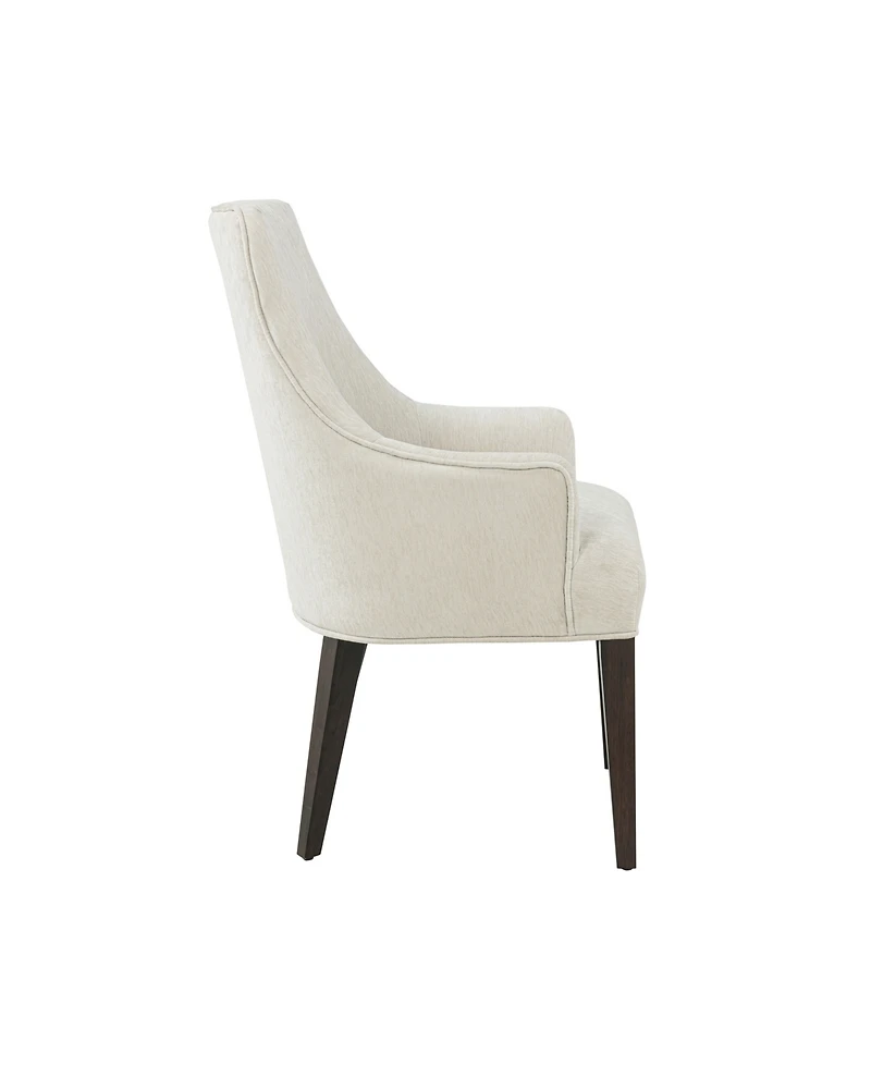 Manhattan Comfort Beever Chenille Upholstered Dining Armchair