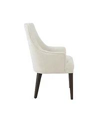 Manhattan Comfort Beever Chenille Upholstered Dining Armchair
