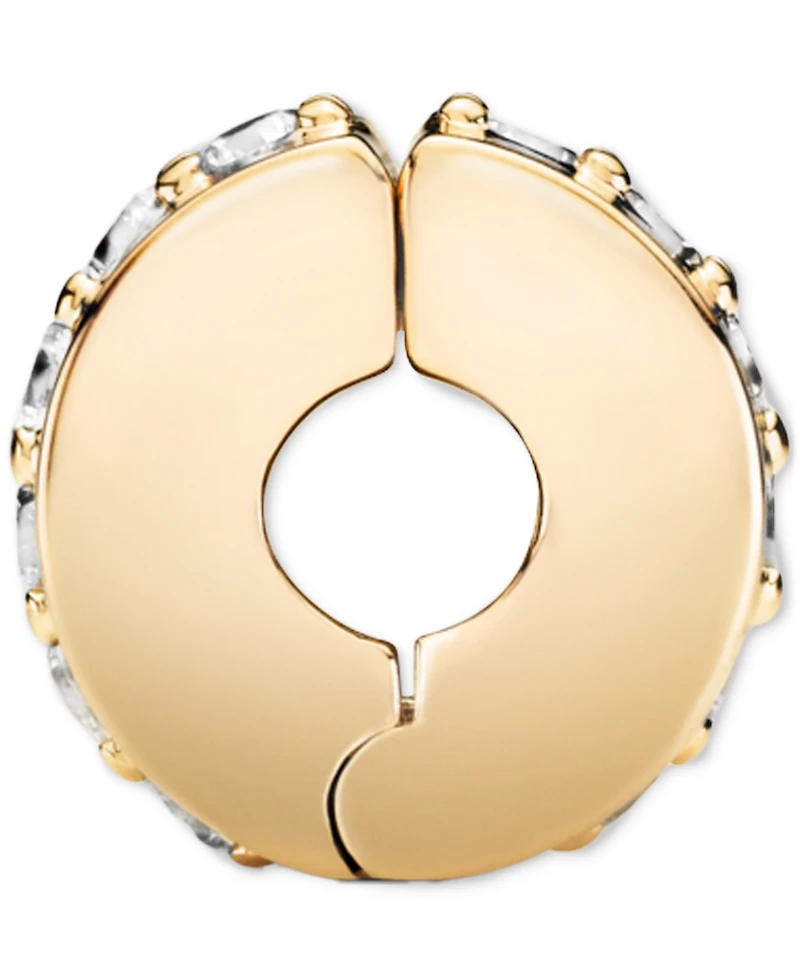 Pandora 14k Gold Cubic Zirconia Clip Charm