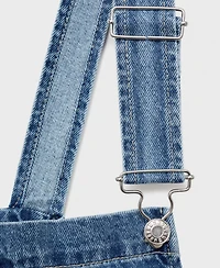 Mango Women's Straight Denim Dungarees