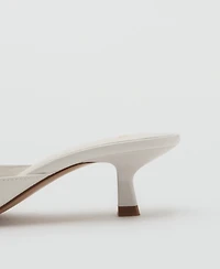 Mango Women's Kitten Heel Sandals