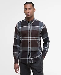 Barbour Men's Dunoon Tailored-Fit Tartan Button-Down Twill Shirt